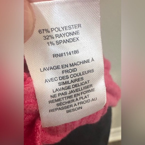 Women's Pink Short Sleeve Top - Picture 6 of 7